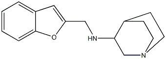 N-(1-benzofuran-2-ylmethyl)-1-azabicyclo[2.2.2]octan-3-amine Struktur