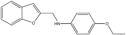 N-(1-benzofuran-2-ylmethyl)-4-ethoxyaniline Struktur