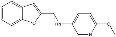 N-(1-benzofuran-2-ylmethyl)-6-methoxypyridin-3-amine Struktur