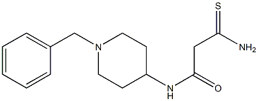 N-(1-benzylpiperidin-4-yl)-2-carbamothioylacetamide Struktur