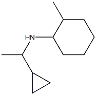 N-(1-cyclopropylethyl)-2-methylcyclohexan-1-amine Struktur