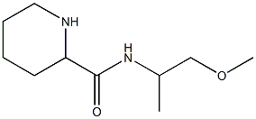 N-(1-methoxypropan-2-yl)piperidine-2-carboxamide Struktur