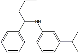 N-(1-phenylbutyl)-3-(propan-2-yl)aniline Struktur