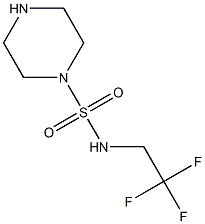 N-(2,2,2-trifluoroethyl)piperazine-1-sulfonamide Struktur