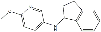 N-(2,3-dihydro-1H-inden-1-yl)-6-methoxypyridin-3-amine Struktur