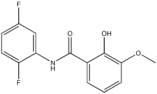 N-(2,5-difluorophenyl)-2-hydroxy-3-methoxybenzamide Struktur