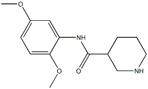 N-(2,5-dimethoxyphenyl)piperidine-3-carboxamide Struktur