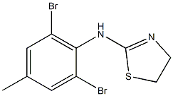 N-(2,6-dibromo-4-methylphenyl)-4,5-dihydro-1,3-thiazol-2-amine Struktur