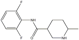 N-(2,6-difluorophenyl)-6-methylpiperidine-3-carboxamide Struktur