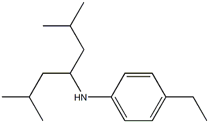 N-(2,6-dimethylheptan-4-yl)-4-ethylaniline Struktur