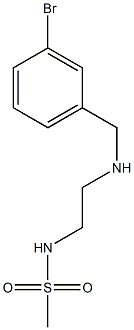 N-(2-{[(3-bromophenyl)methyl]amino}ethyl)methanesulfonamide Struktur