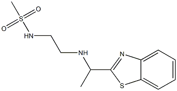 N-(2-{[1-(1,3-benzothiazol-2-yl)ethyl]amino}ethyl)methanesulfonamide Struktur