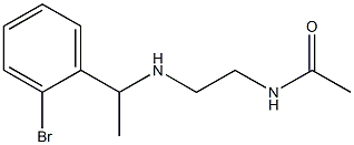 N-(2-{[1-(2-bromophenyl)ethyl]amino}ethyl)acetamide Struktur