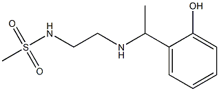 N-(2-{[1-(2-hydroxyphenyl)ethyl]amino}ethyl)methanesulfonamide Struktur