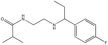 N-(2-{[1-(4-fluorophenyl)propyl]amino}ethyl)-2-methylpropanamide Struktur