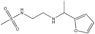 N-(2-{[1-(furan-2-yl)ethyl]amino}ethyl)methanesulfonamide Struktur