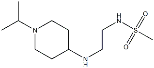 N-(2-{[1-(propan-2-yl)piperidin-4-yl]amino}ethyl)methanesulfonamide Struktur