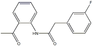 N-(2-acetylphenyl)-2-(3-fluorophenyl)acetamide Struktur