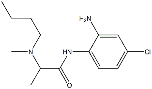 N-(2-amino-4-chlorophenyl)-2-[butyl(methyl)amino]propanamide Struktur