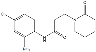 N-(2-amino-4-chlorophenyl)-3-(2-oxopiperidin-1-yl)propanamide Struktur