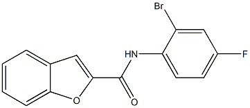 N-(2-bromo-4-fluorophenyl)-1-benzofuran-2-carboxamide Struktur