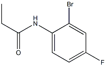 N-(2-bromo-4-fluorophenyl)propanamide Struktur