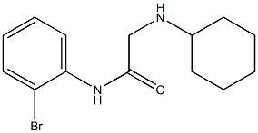 N-(2-bromophenyl)-2-(cyclohexylamino)acetamide Struktur