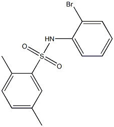 N-(2-bromophenyl)-2,5-dimethylbenzene-1-sulfonamide Struktur