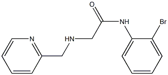 N-(2-bromophenyl)-2-[(pyridin-2-ylmethyl)amino]acetamide Struktur