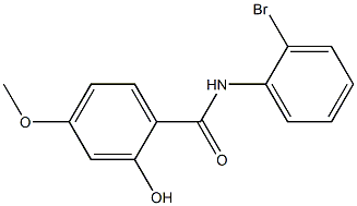 N-(2-bromophenyl)-2-hydroxy-4-methoxybenzamide Struktur