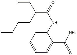 N-(2-carbamothioylphenyl)-2-ethylhexanamide Struktur