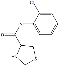 N-(2-chlorophenyl)-1,3-thiazolidine-4-carboxamide Struktur