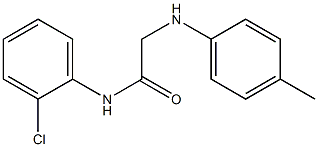 N-(2-chlorophenyl)-2-[(4-methylphenyl)amino]acetamide Struktur