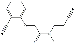 N-(2-cyanoethyl)-2-(2-cyanophenoxy)-N-methylacetamide Struktur