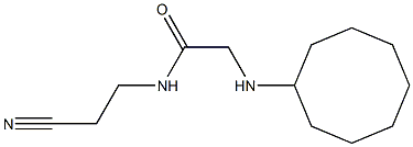 N-(2-cyanoethyl)-2-(cyclooctylamino)acetamide Struktur