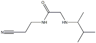 N-(2-cyanoethyl)-2-[(3-methylbutan-2-yl)amino]acetamide Struktur