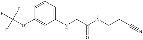 N-(2-cyanoethyl)-2-{[3-(trifluoromethoxy)phenyl]amino}acetamide Struktur