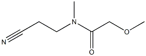 N-(2-cyanoethyl)-2-methoxy-N-methylacetamide Struktur