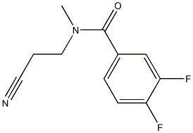 N-(2-cyanoethyl)-3,4-difluoro-N-methylbenzamide Struktur