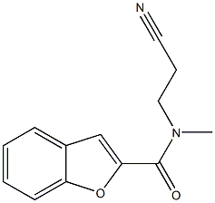 N-(2-cyanoethyl)-N-methyl-1-benzofuran-2-carboxamide Struktur