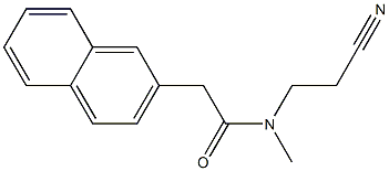 N-(2-cyanoethyl)-N-methyl-2-(naphthalen-2-yl)acetamide Struktur