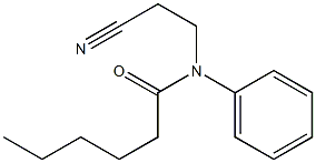 N-(2-cyanoethyl)-N-phenylhexanamide Struktur