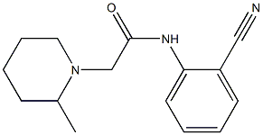 N-(2-cyanophenyl)-2-(2-methylpiperidin-1-yl)acetamide Struktur