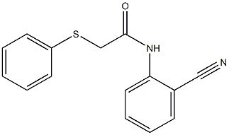 N-(2-cyanophenyl)-2-(phenylsulfanyl)acetamide Struktur