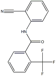 N-(2-cyanophenyl)-2-(trifluoromethyl)benzamide Struktur