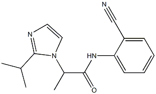 N-(2-cyanophenyl)-2-[2-(propan-2-yl)-1H-imidazol-1-yl]propanamide Struktur