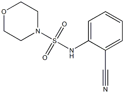 N-(2-cyanophenyl)morpholine-4-sulfonamide Struktur