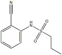 N-(2-cyanophenyl)propane-1-sulfonamide Struktur