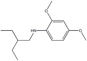 N-(2-ethylbutyl)-2,4-dimethoxyaniline Struktur