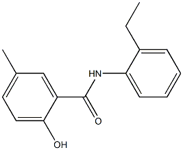 N-(2-ethylphenyl)-2-hydroxy-5-methylbenzamide Struktur